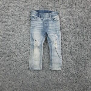Beau Hudson Jeans Toddler Kids 1 Light Wash Distressed Skinny Stretch Denim